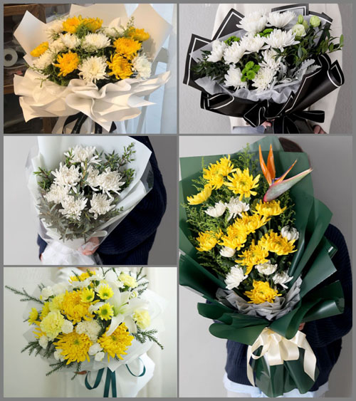 河北沧州任丘市梁召镇白事花束代送